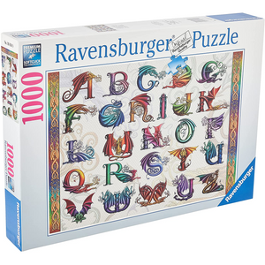 Ravensburger - 16814 | Dragon Alphabet - 1000 Piece Puzzle