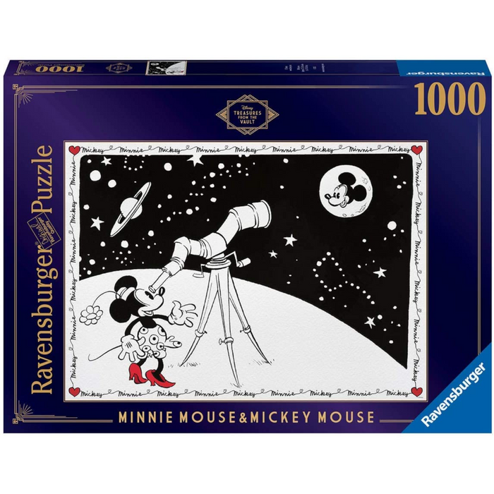 Ravensburger - 16851 | Disney Vault: Minnie Mouse & Mickey Mouse - 1000 PC Puzzle