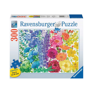 Ravensburger - 17129 | Floral Rainbow 300 PC Large PZ