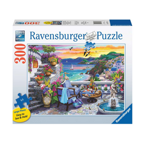 Ravensburger - 17130 | Santorini Sunset (300 Piece Puzzle)
