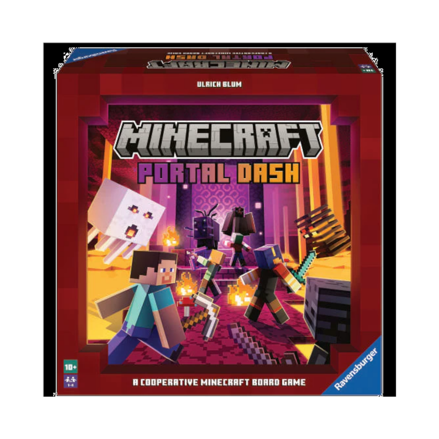 Ravensburger Minecraft: Portal Dash Family Board Games for Kids and Adults  Age 10 Years Up