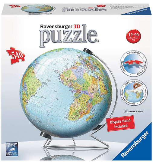 Ravensburger - 12436 | The Earth - 540 PC 3D Puzzle