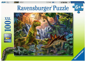 Ravensburger - 12888 | Dinosaur Oasis 100 Piece Puzzle