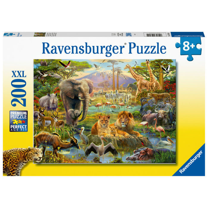 Ravensburger - 12891 | Animals of the Savannah - 200 PC Puzzle