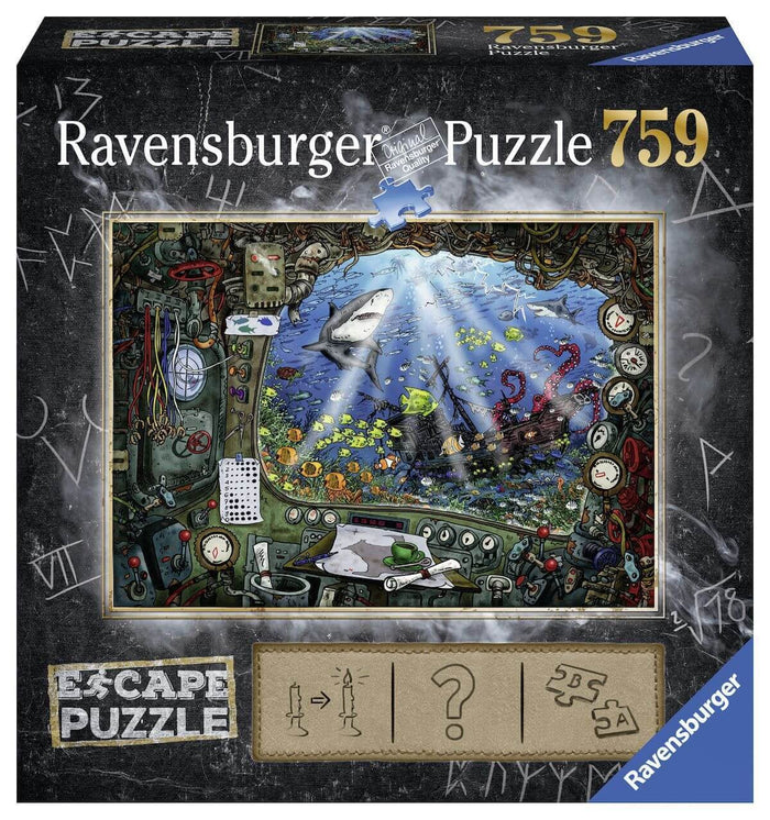 Ravensburger - 19959 | Escape: Submarine - 759 PC Puzzle