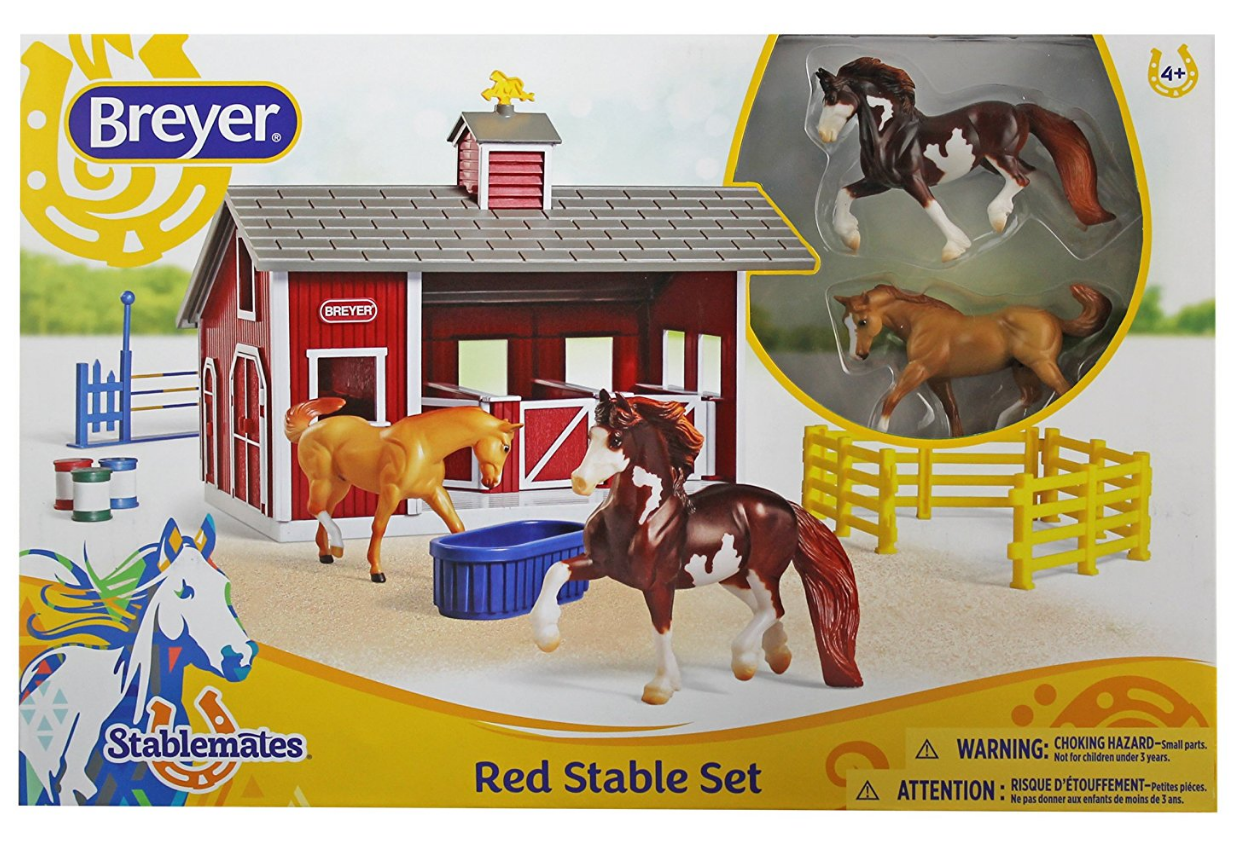 Breyer stablemates deluxe horse stable sale set