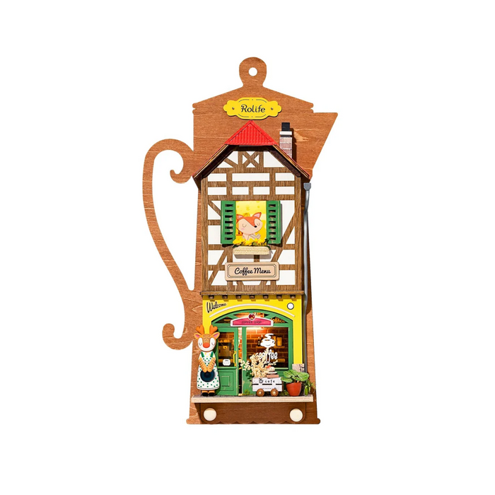 Rolife - DS020 | DIY Wall Hanging Miniature House Kit - Lazy Coffee House