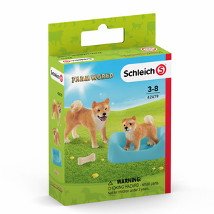 Schleich - 42479 | Shiba Inu Mother and Puppy