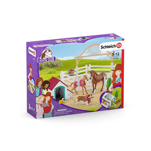 Schleich - 42458 | Horse Club: Hannah's Guest Horses with Ruby the Dog