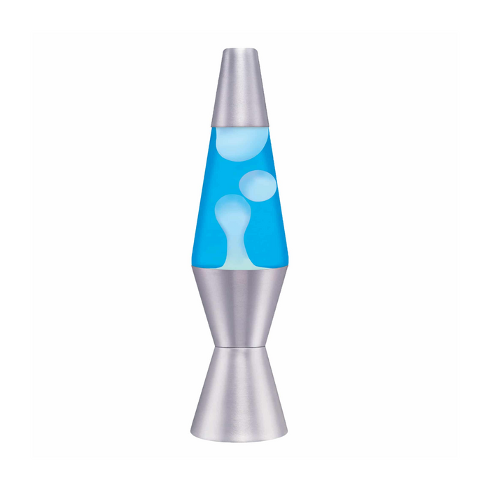 2 | Lava Lamp 11.5-Inches - White & Blue