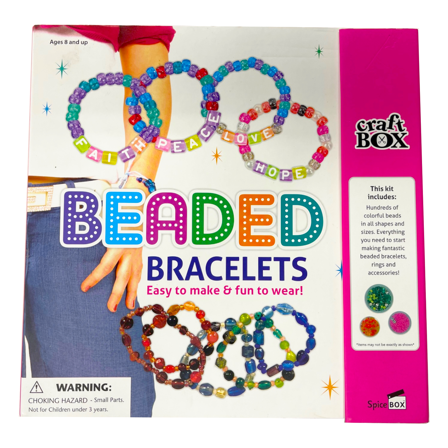 SpiceBox Craft Box Kit Beaded Bracelets - Size Small