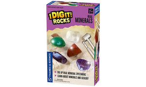 Thames & Kosmos - 630447 | I Dig It! Rocks - Real Minerals Excavation Kit