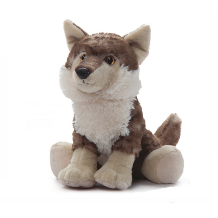 The Petting Zoo - 419013 | Timber Wolf - 12"