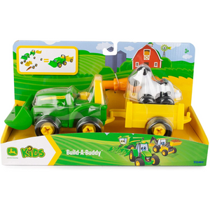 Tomy - 47209 | John Deere Build a Buddy Bonnie Scoop Tractor with Trailer & Screwdriver