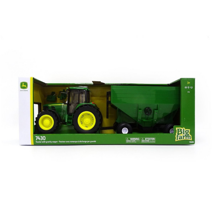 1 | Big Farm John Deere 7430 with Gravity Wagon