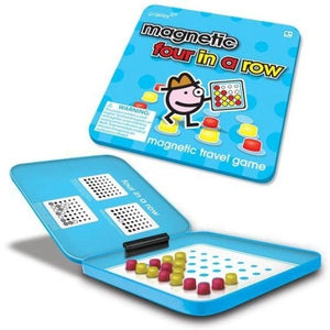 Toysmith - 8161 | Go Play: Magnetic Four In A Row Travel Game