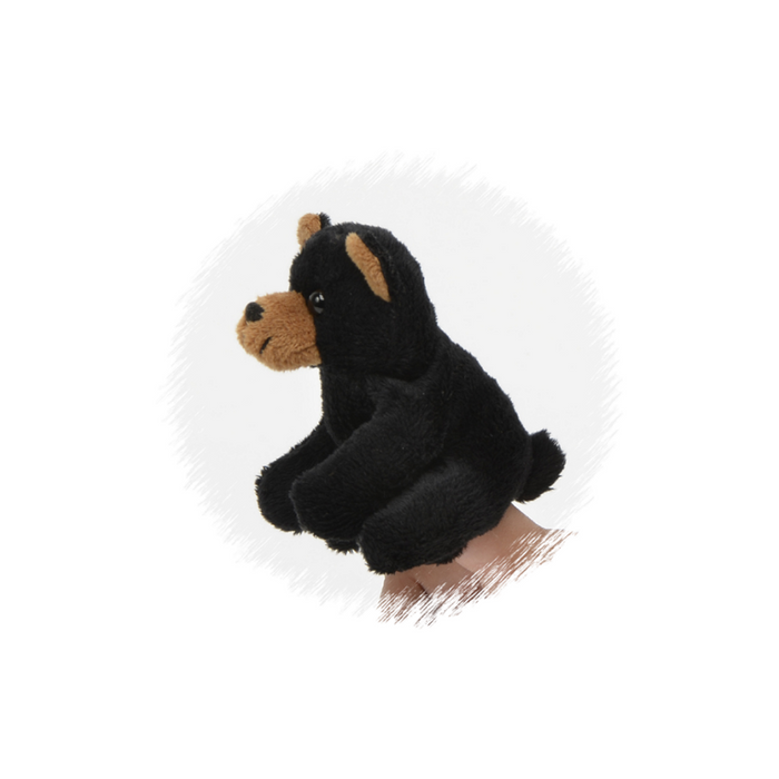 Unipak Designs - 1155BK | Black Bear Finger Puppet