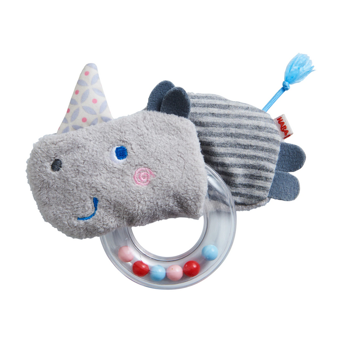 1 | Clutching Toy Rhino w/ Ring