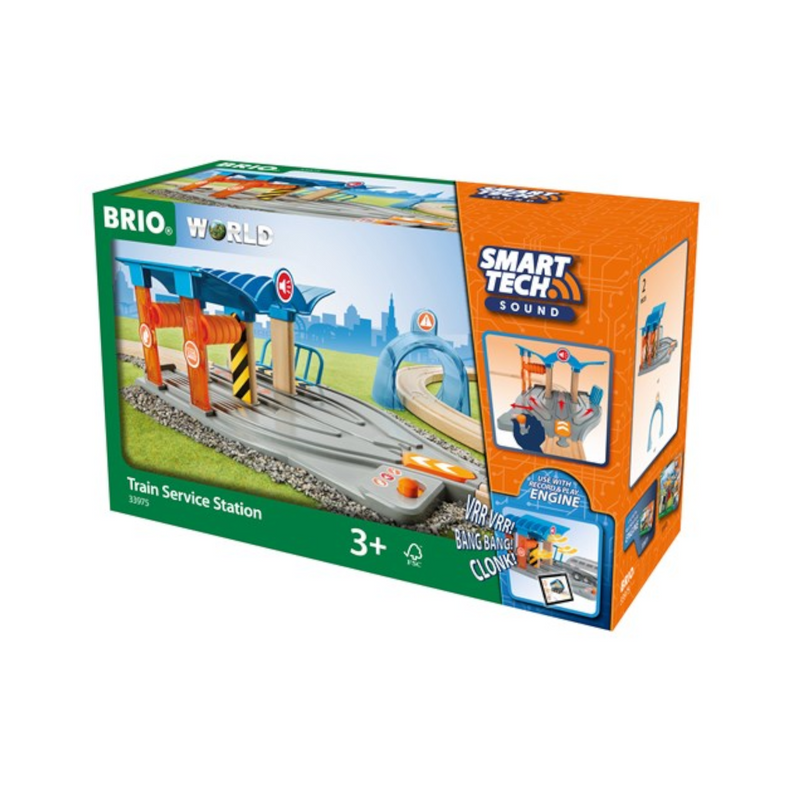 BRIO 33975 Smart Tech Sound: Train Service Station – Castle Toys