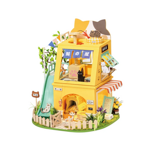 Robotime - DG149 | Cat House DIY Miniature Dollhouse