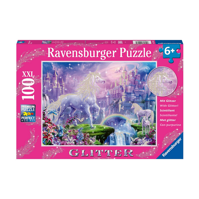 Ravensburger - 12980 | Glitter Unicorn - 100 PC XXL Puzzle
