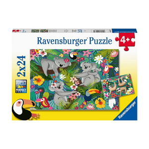 Ravensburger - 05183 | Koalas & Sloths - 2x24 Piece Puzzle