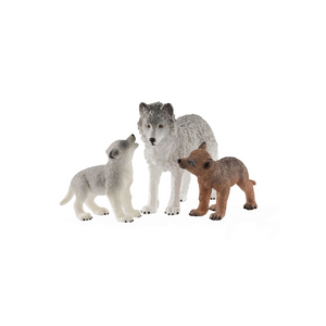 Schleich - 42472 | Wild Life: Mother Wolf with Pups
