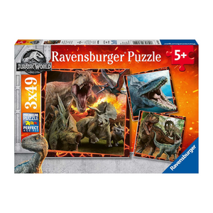 Ravensburger - 080540 | Jurassic World: Fallen Kingdom - 3x49 Piece Puzzle