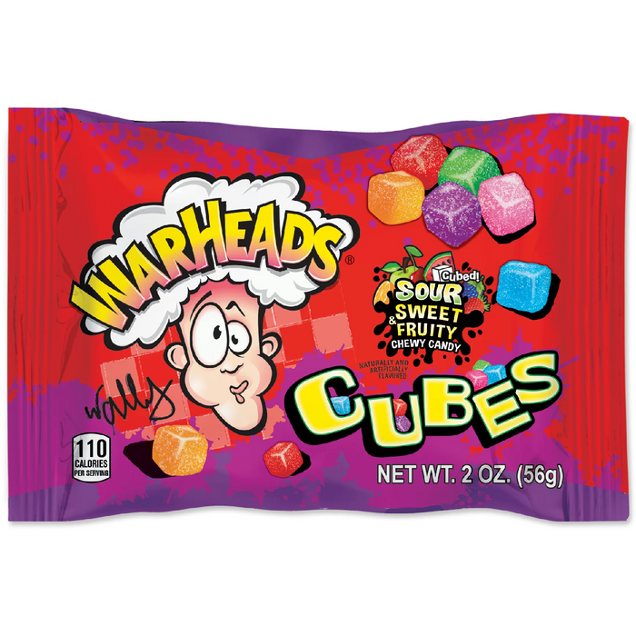 Warheads - 23910 | Sour War Heads Chewy Cubes