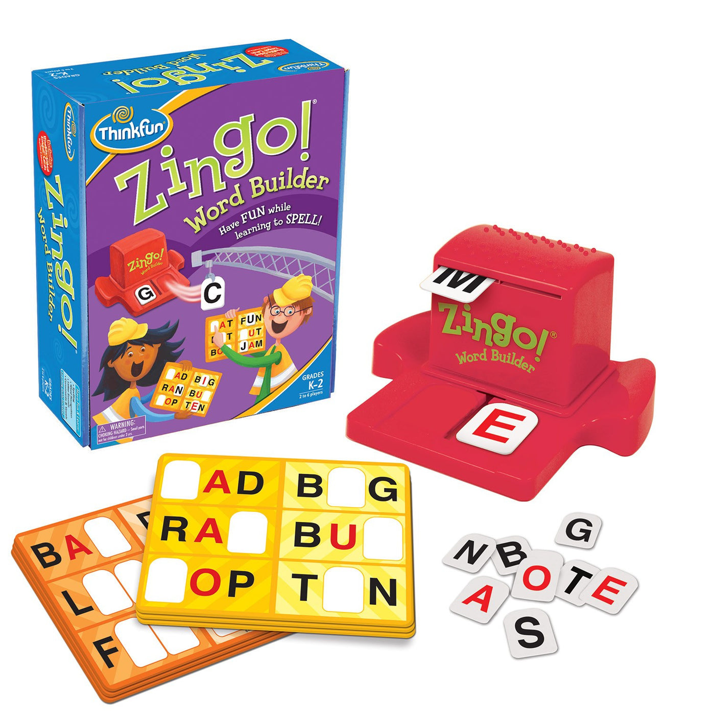 ThinkFun - 77068 | Zingo Word Builder Board Game – Castle Toys