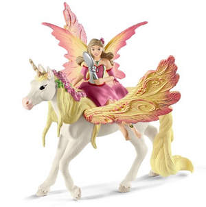 Schleich - 70568 | Bayala: Fairy Feya with Pegasus Unicorn