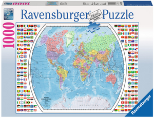 Ravensburger - 19633 | Political World Map 1000 PC Puzzle