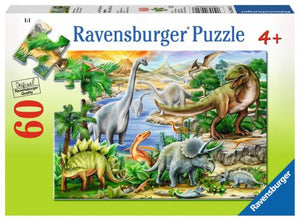 Ravensburger - 09621 | Prehistoric Life - 60 PC Puzzle