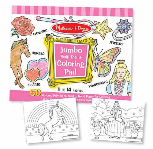 5 | Jumbo Colouring Pad: Pink