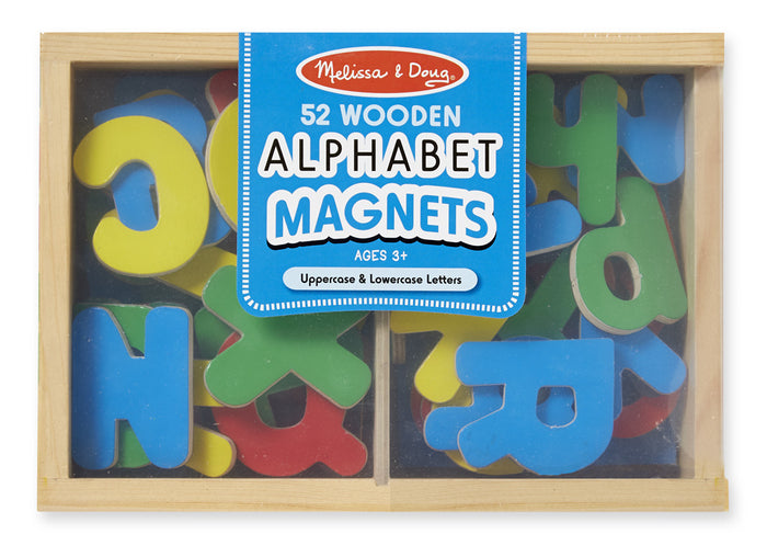 Melissa & Doug - 10448 | Magnetic Wooden Letters (52 Pieces)