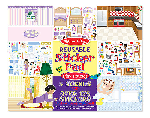 Melissa & Doug - 14197 | Reusable Sticker Pad: Play House