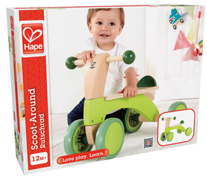 Hape Scoot Around Wooden 4 Wheeler - E0101 - In Box