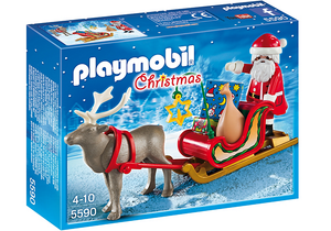 Playmobil - 5590 | Christmas: Santa's Sleigh with Reindeer Set