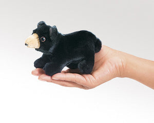 Folkmanis Puppets Mini Black Bear Finger Puppet - 2641