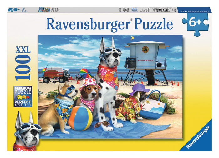 Ravensburger - 10526 | No Dogs On The Beach - 100 Piece Puzzle