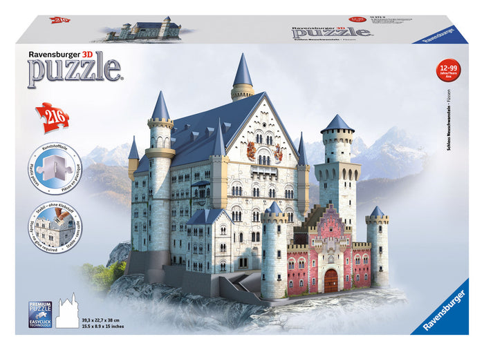Ravensburger - 12573 | Neuschwanstein Castle - 216 Piece 3D Puzzle