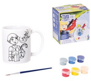 Tini Story - TINI22400 | Porcelain Painting Mug - Knight